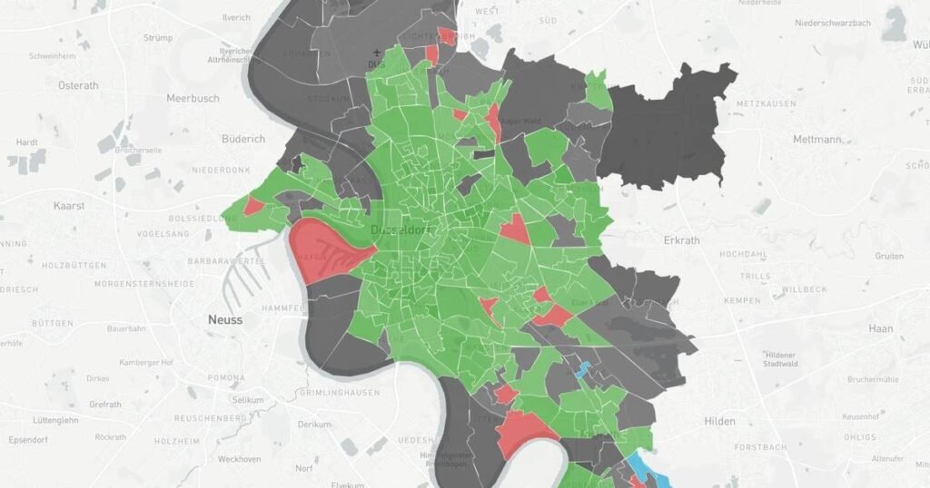 düsseldorf stadtteile karte